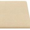 Panneaux muraux 12 pcs Crème 90x30 cm Tissu 3,24 m² 