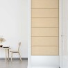 Panneaux muraux 12 pcs Crème 90x30 cm Tissu 3,24 m² 