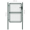 Portillon Acier 100 x 125 cm Vert 