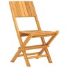 Chaises de jardin pliantes lot de 2 47x61x90cm bois massif teck 