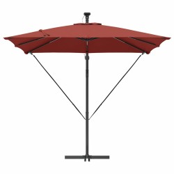 Parasol banane à mât déporté Couleur terre cuite 