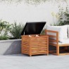 Boîte de rangement de jardin 60x50x55 cm bois d'eucalyptus 
