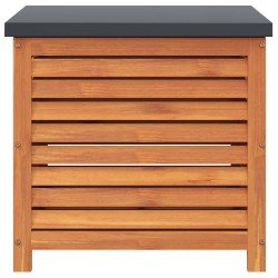 Boîte de rangement de jardin 60x50x55 cm bois d'eucalyptus 