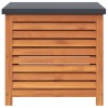 Boîte de rangement de jardin 60x50x55 cm bois d'eucalyptus 