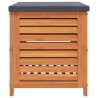 Boîte de rangement de jardin 60x50x55 cm bois d'eucalyptus 