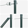 Ensemble de poteaux de clôture 13 pcs Vert Ø32mm 100 cm Métal 