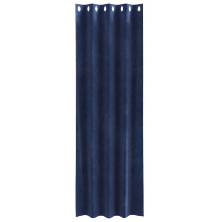 Rideaux occultants avec œillets 2 pcs Velours bleu nuit 
