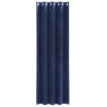 Rideaux occultants avec œillets 2 pcs Velours bleu nuit 