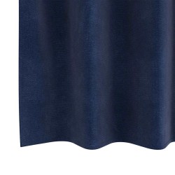 Rideaux occultants avec œillets 2 pcs Velours bleu nuit 