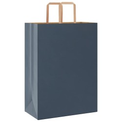 Sacs en papier 50 pcs avec poignées bleu 32x17x44 cm 