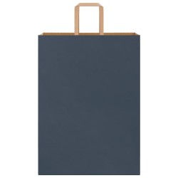 Sacs en papier 50 pcs avec poignées bleu 32x17x44 cm 