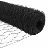 Clôture hexagonale grise 1,6 x 10 m acier 