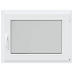Fenêtre de sous-sol« RISOR » 80 x 60 cm oscillo-battante DIN droite anthracite 