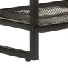 Banc à chaussures 110x35x45 cm bois massif d'acacia et fer 