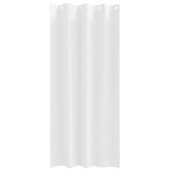 Rideaux avec des rideaux 2 pcs Blanc pur 225 x 140 cm Polyester 
