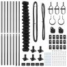 Jeu de Poteaux de Clôture Argent 10 x 1.5 m Acier galvanisé 