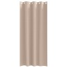 Rideaux avec des rideaux 2 pcs Taupe 225 x 140 cm Polyester 