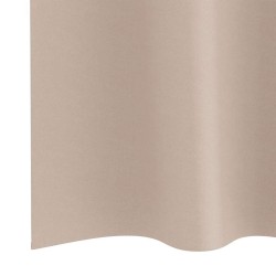 Rideaux avec des rideaux 2 pcs Taupe 225 x 140 cm Polyester 