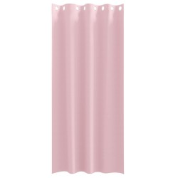 Rideaux avec des rideaux 2 pcs Rose bébé 225 x 140 cm Polyester 