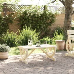 Table basse de jardin 90x50x40 cm bois de sapin massif 