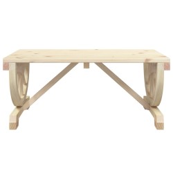 Table basse de jardin 90x50x40 cm bois de sapin massif 