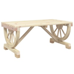 Table basse de jardin 90x50x40 cm bois de sapin massif 