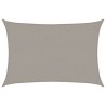 Voile d'ombrage 160 g/m² rectangulaire gris clair 2x2,5 m PEHD 