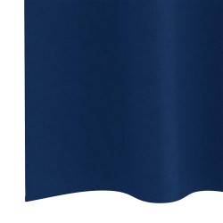 Rideaux 2 pcs Bleu foncé 225 x 140 cm Polyester 