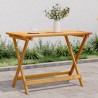 Table pliable de jardin 90x52,5x65 cm bois d'acacia solide 