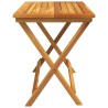 Table pliable de jardin 90x52,5x65 cm bois d'acacia solide 