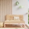 Canapé central de jardin 120x80 cm bois de pin massif 