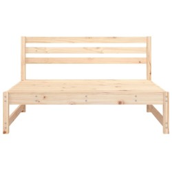 Canapé central de jardin 120x80 cm bois de pin massif 