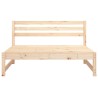 Canapé central de jardin 120x80 cm bois de pin massif 
