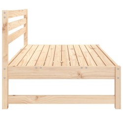 Canapé central de jardin 120x80 cm bois de pin massif 