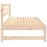 Canapé central de jardin 120x80 cm bois de pin massif 