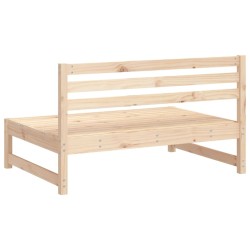 Canapé central de jardin 120x80 cm bois de pin massif 