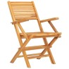 Chaises de jardin pliantes lot de 2 55x62x90cm bois massif teck 