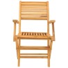 Chaises de jardin pliantes lot de 2 55x62x90cm bois massif teck 