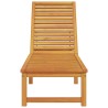 Chaise longue en bois d'acacia massif 