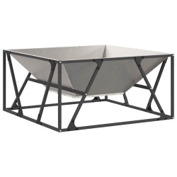 foyer Carré 80x80x40 cm en acier résistant aux intempéries 