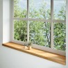 Appuis de fenêtre 2 pcs marron clair bois de chêne massif 