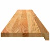 Appuis de fenêtre 2 pcs marron clair bois de chêne massif 