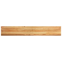 Appuis de fenêtre 2 pcs marron clair bois de chêne massif 