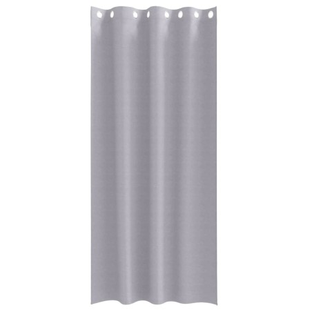 Rideaux 2 pcs Gris métallique 225 x 140 cm Polyester 