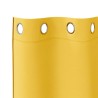 Rideaux 2 pcs jaune moutarde 225 x 140 cm Polyester 