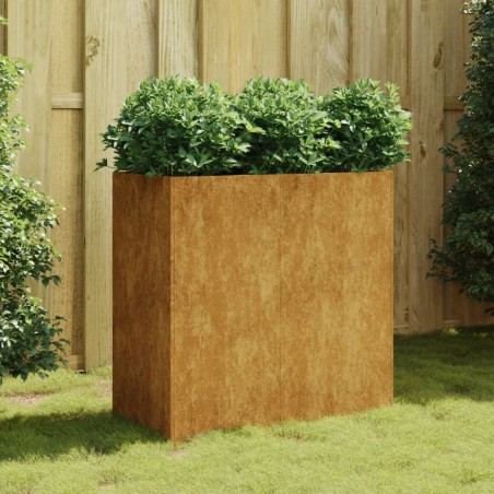 Jardinière 80x40x80 cm acier corten 