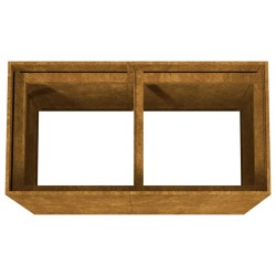 Jardinière 80x40x80 cm acier corten 