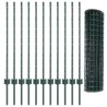 Clôture de jardin Ensemble de 2 Vert Acier 25 x 1 m Durable 