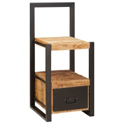 Porte-vêtements 40x40x90 cm Bois Massif Rugueux Mango 