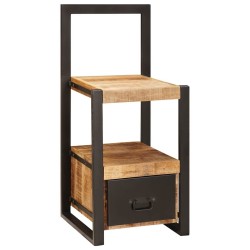 Porte-vêtements 40x40x90 cm Bois Massif Rugueux Mango 